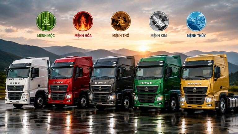 Kinh nghiệm chọn màu xe đầu kéo Howo hợp phong thủy | Kimphucgroup.com
